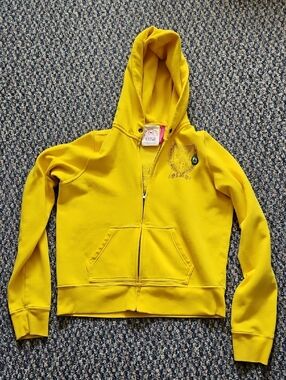 PINK Victoria's Secret Vintage Yellow Hoodie